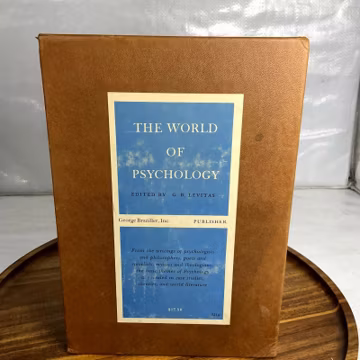 The World of Psychology G. B. Levitas 1963 2 Vol Set Slipcase Psychology