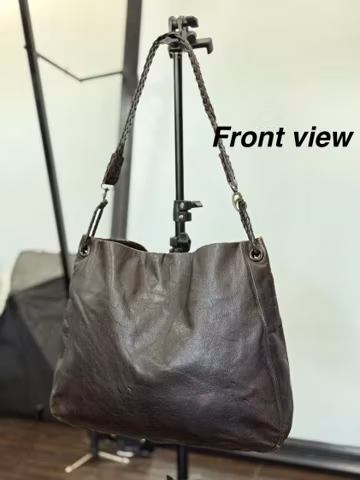 Vintage Luxury Made in Italy Bottega venetta Shoulder Bag in Accessories Dark Brown