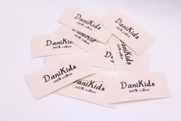 2.5x5cm Custom Cotton Labels: Personalized Fabric Tags with Logo or Text