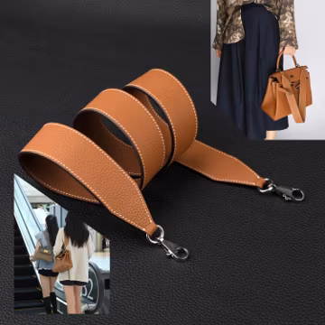 Togo Leather Shoulder Strap: 40mm Crossbody Bag Strap Replacement