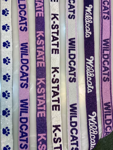 Gameday beaded strap, college purse strap, stadium approved straps, purse strap, stadium gear, college gameday, officially collegiate licens