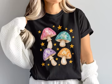 Disco Mushroom Shirt, Cottagecore Mushroom Tee, Retro Fungi Shirt, Groovy Mushroom Shirt, Whimsical Forest Tee, Comfort Colors