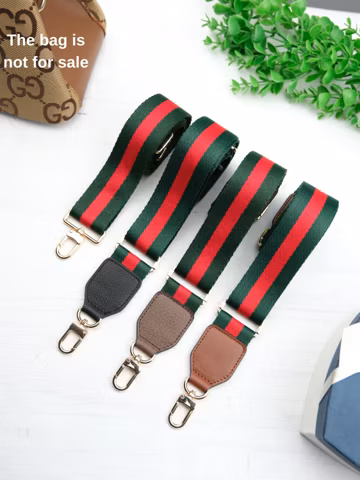 Crossbody Bag Strap, Green, Red, Guitar Strap, Green Bag Strap, Handbag Strap, Women Bag Strap, Adjustable Shoulder Strap, Camera Strap