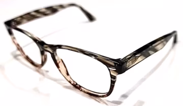 Ray Ban RB2184 1254/71 Brown Striped Oval Gray Sunglasses Frame 57-18 145 READ