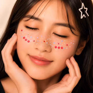 BTS Arirang Freckles Tattoo Full Cheek Nose Sticker Holographic ARMY Gift
