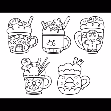 Christmas Mug Coloring Page; Printable Holiday Coloring Sheets; Christmas Activities; Christmas Coloring Page; Winter Coloring Page
