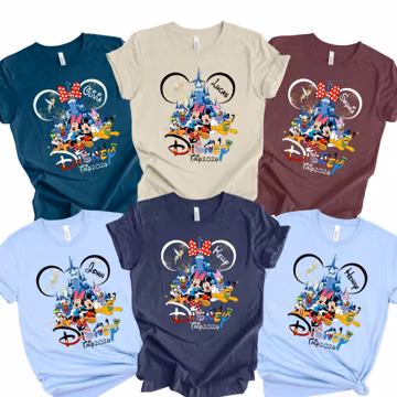 Custom Disney Trip 2026 Shirt, Disney Trip shirt, Disney Family Vacation Shirt, Disney Family Matching Shirt, disney world family shirt 2026