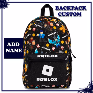 Personalized Roblox Backpack, Custom Backpack, School Backpack, Boys Backpack, Gamer Gift, Birthday Gift Kids, Gamer School Bag, Custom Name
