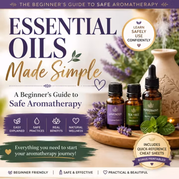 Essential Oils Made Simple Ebook | Beginner Aromatherapy Guide (Digital Download)