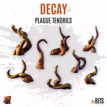 3D PRINTED Tentáculo demoniaco invocación monstruosa plaga gore - Peanas personalizadas y diorama con bits y detalles escenografía ZABAVKA