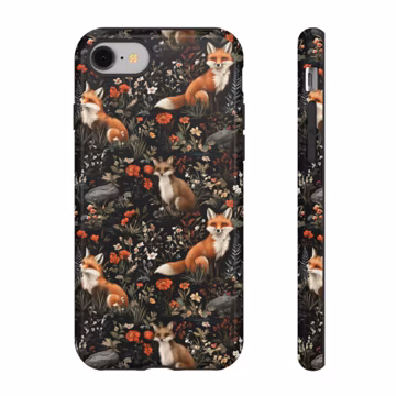 Cute Fox Phone Case Cottagecore Phone Case iPhone Tough Case Samsung All Sizes Phone Case