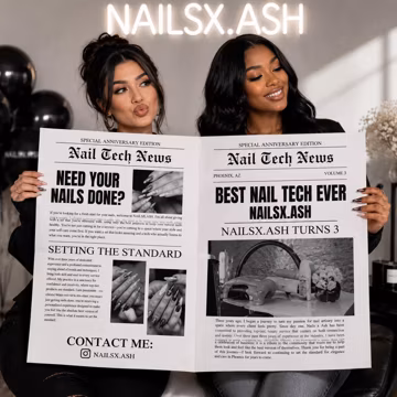 Nail Tech Newspaper Template, Editable Business Newspaper Template, Editable Canva Template, Photoshoot (Digital Download)