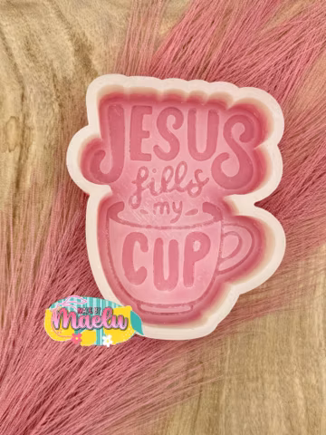 Jesus Fills My Cup freshie mold | Silicone freshie MOLD | Freshie Mold | Silicone Mold | 164