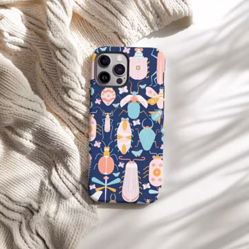 Pastel Bug Phone Case - Cottagecore Insect Lover Gift
