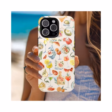 Mediterranean Summer Phone Case, Girly Food Art