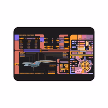 TNG Enterprise LCARs Desk Mat – Star Trek Gaming Playmat