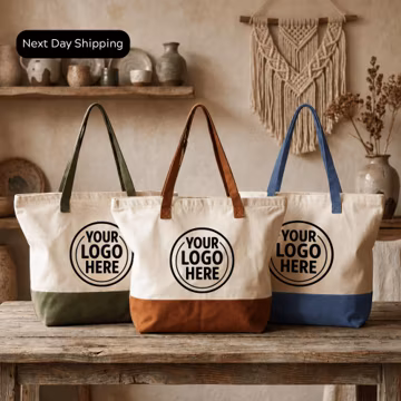 Custom Logo Tote Bag • Personalized Company Bags • Branded Canvas Tote for Business • Events Custom Logo Tote Bag for Business
