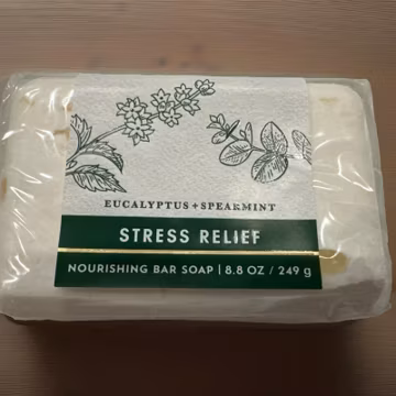 Bath & Body Works Stress Relief Eucalyptus Spearmint Nourishing Bar Soap NEW