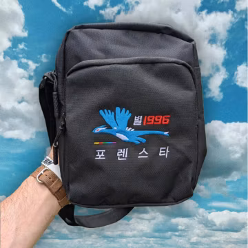 Mythic Blue Ocean Dragon Card Collector Bag – Embroidered Storage Pouch - Streetwear Manga Anime