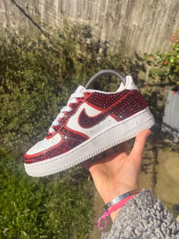 Bedazzled with Rhinestones Full Bling custom shoes
