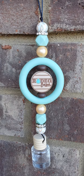Rodeo Babe Rearview Mirror Car Charm/Diffuser