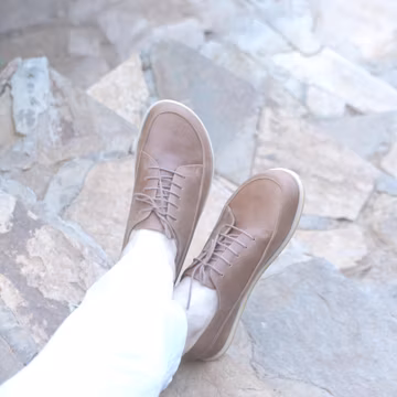 Handmade Leather Barefoot Sneakers: Wide Toe, Zero Drop, Earth Brown