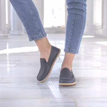 Leather Grounding Shoes, Women's Wide Barefoot Earthing Shoes