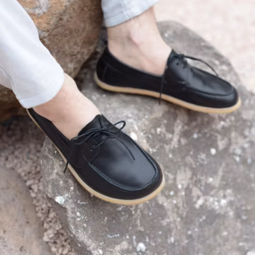 Handmade Leather Barefoot Shoes: Wide Toe, Zero Drop, Grounding Option
