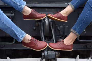 Handmade Leather Barefoot Shoes: Minimalist Zero Drop Oxford