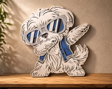 Shih Tzu Multilayer SVG,Laser Cut,Paper Cut File,CNC,3D Mandala,Plywood Cutting