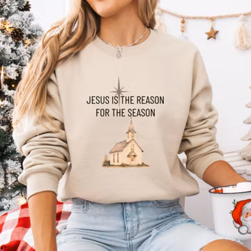 Christian PNG Jesus is the Reason for Season PNG Sublimation Design Religious Christmas Clipart png Rustic Christian Christmas png, 2 PNGs
