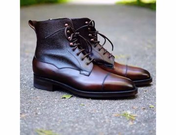 Buy New Men's Fashion Custom made Italian Leather Wingtip Style Chelsea Boots
