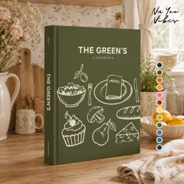 Custom Family Recipe Book, Custom Cookbook Journal, Family Recipe Book Gift, Family Cookbook Gift, Personalized Recipe Journal