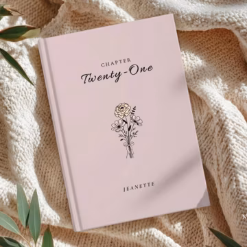21st Birthday Journal for Her, Chapter 21 Name Journal, Birth Flower Notebook, Personalized 21 Year Old Gift