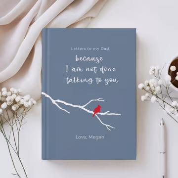 Letters to My Dad Grief Journal, Personalized Loss of Father Gift, Dad Memorial Keepsake Notebook, In Loving Memory Journal