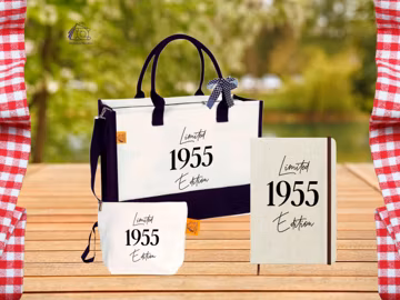 Limited Edition Birthday 1955 Cotton Canvas Tote Bag, 70th Birthday Gift For Women 70th Birthday Celebration Party Gift
