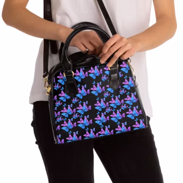 Bohemian Butterfly Shoulder Handbag | Black Chic Tote for Everyday Use