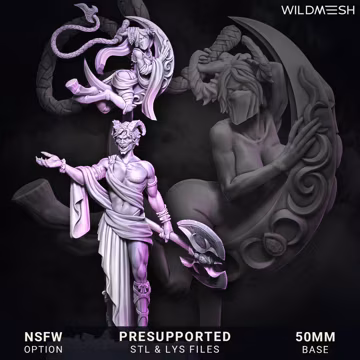 Whipbound Duet - Den of Imagination - Tabletop Wargaming Miniature Sci-Fi/Fantasy/Daemon - 28mm/30mm Tabletop model