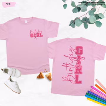 Birthday Girl Shirt, Birthday Tee for Girls, Barbie Theme Party Shirt, Cute Toddler Birthday Gift Tee, Girl Birthday Outfit Tee, Bday Squad