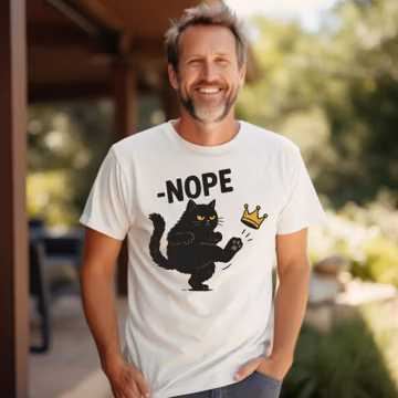 Comfort Colors No Kings in America Black Cat Shirt, No Kings T-Shirt, Funny Political Meme Shirt, Patriotic Sweatshirt, Social Justice Tee
