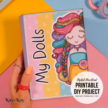 Printable Organizer for Paper Dolls (dolls templates are not included), Digital Download, Crafts for Kids