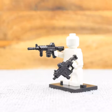 Custom Made SWAT Special op 2 PCS Rifle Set for Minifigure - Minifigure NOT Included - Rare