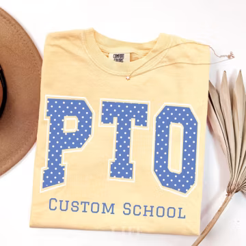 Custom PTO School T-Shirt: Parent Teacher Organization Crew Tee