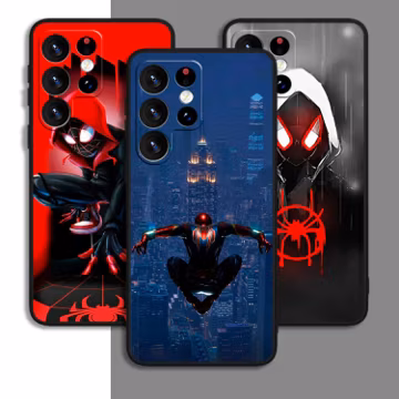 Superhero Spider Man Art Phone Case For Samsung A54 A53 S21 S23 S24 FE Note Ultra Galaxy / For iPhone 11 12 13 14 15 XS XR Plus Pro Max