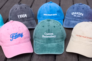 Custom Logo Embroidered Hat, Personalized Text Hat, Retro Baseball Hat, Vintage Style Trucker Hat, Fathers Day Gift, Unisex Baseball Hat.