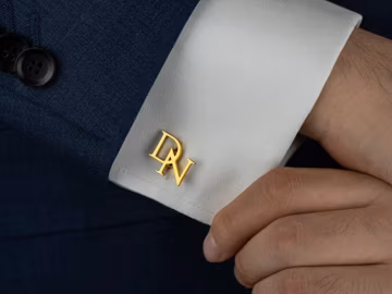 Personalized Groomsmen Cufflinks, Custom Initial Cufflinks for Groomsmen, Groomsmen Gifts, Christmas Gift, Groomsmen Proposal, Best Man Gift