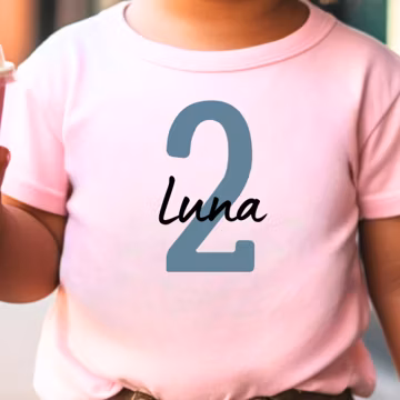 Custom 2nd Birthday Shirt First Birthday Shirt 1st Birthday Boy First Girl Shirt Kids Second Birthday Shirt Baby Clothes Kid Birthday Shirt