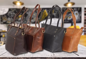 Personalized Leather Tote Bag, Custom Totes, Women Tote for Toiletries or Electronic Devices, Christmas Gift for Her,Tote with Zipper Option
