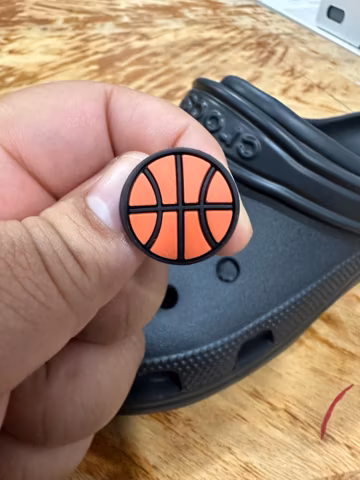 Basketball Shoe Charm, Basketball Team Gift, Shoe Beads, Shoe Supplies, Shoe Charms