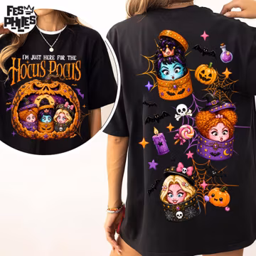 Halloween Movie Witches PNG, Funny Dumpling Horror PNG, Preppy Coquette Spooky Season Shirt Design, Cute Halloween Digital Download